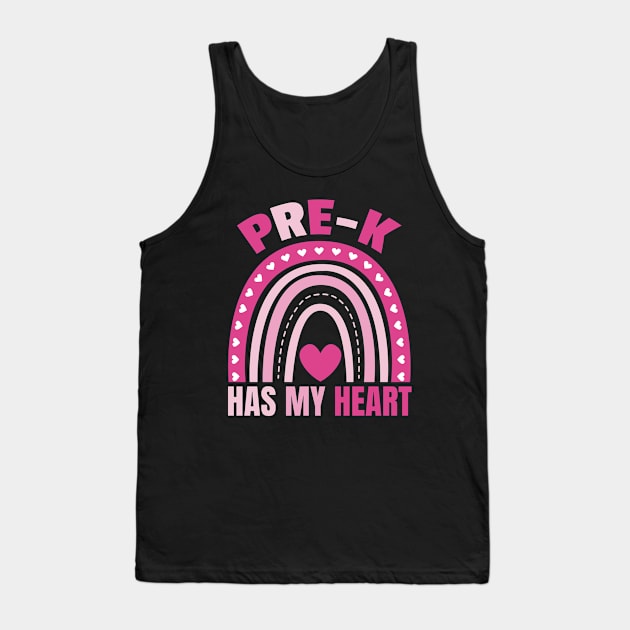 Cute Pre-k Has My Heart Funny Pre-k teacher Education Preschool heart Tank Top by weirdboy